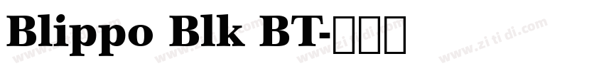 Blippo Blk BT字体转换